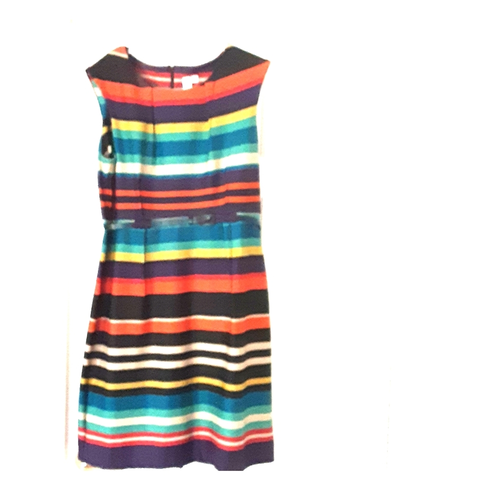 Multicolored Striped Dress